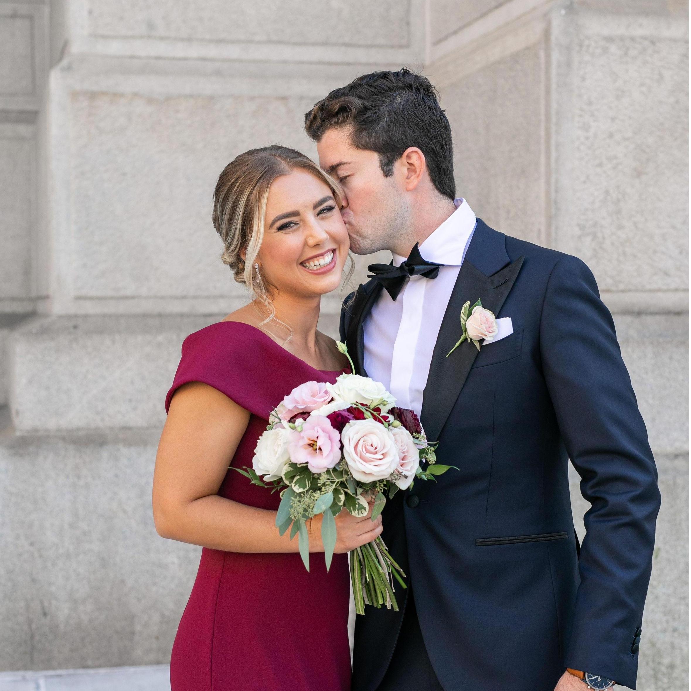 We both had the honor & privilege to be in Sarah & Andrew Spina's wedding party!
