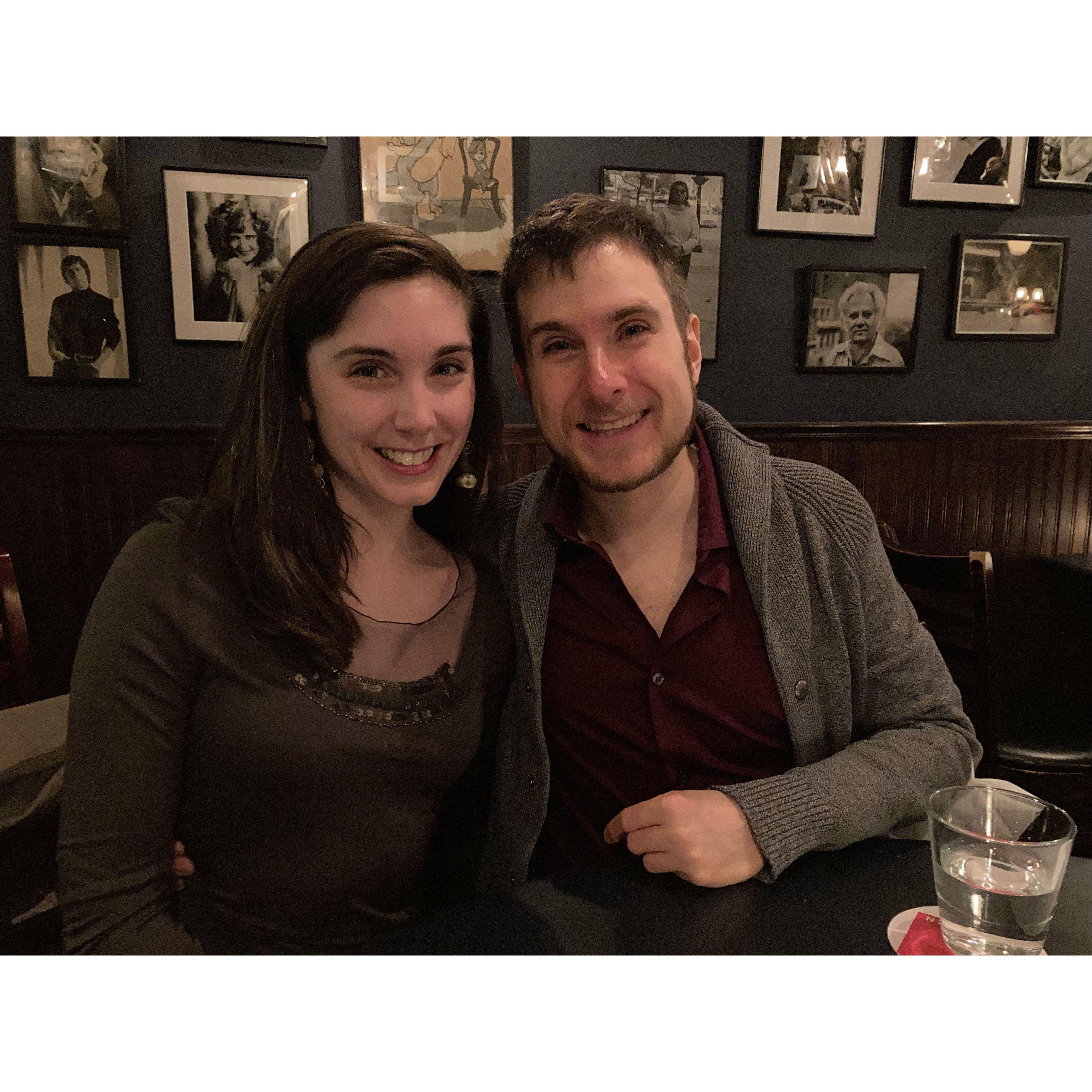 At Joe Allen (legendary NYC restaurant)