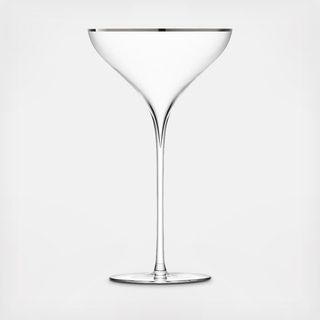 Savoy Champagne Saucer, Set of 2