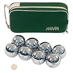 Jaques Polished Alloy 8 Boule Bocce Ball Set - Petanque