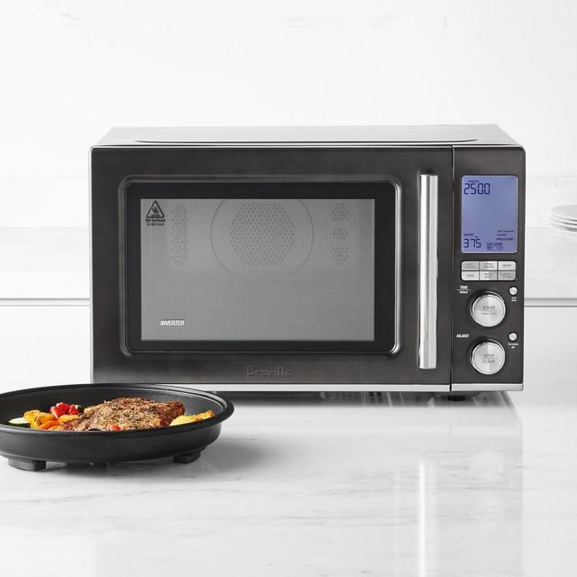 Breville Combi Wave 3-in-1 Microwave, Black Stainless-Steel