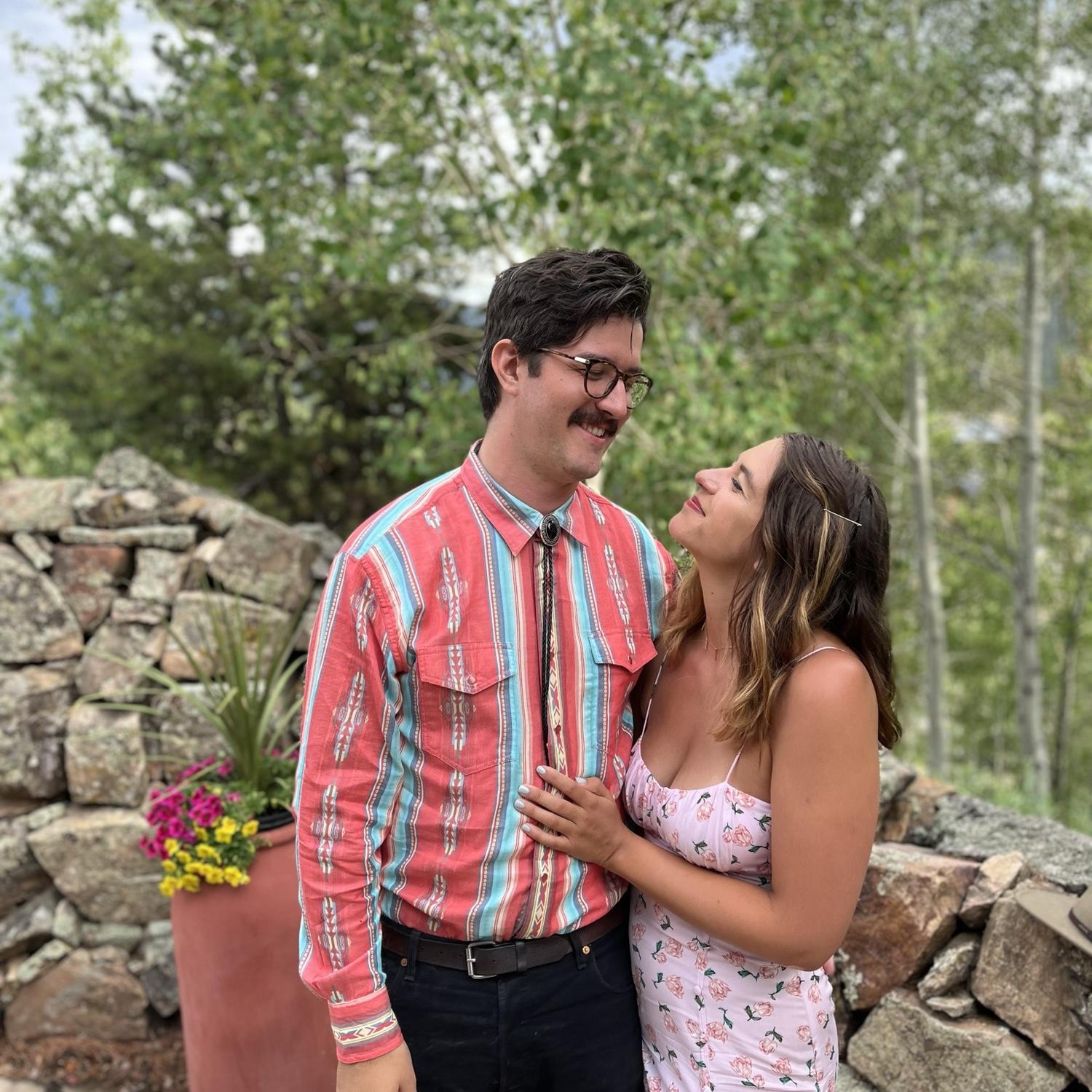 Our first wedding together!