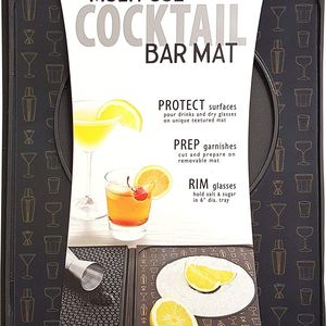 Talisman Designs Multi-Use Cocktail bar Mat, Black