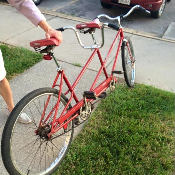 That time we bought a tandem bike. But then lost it :(