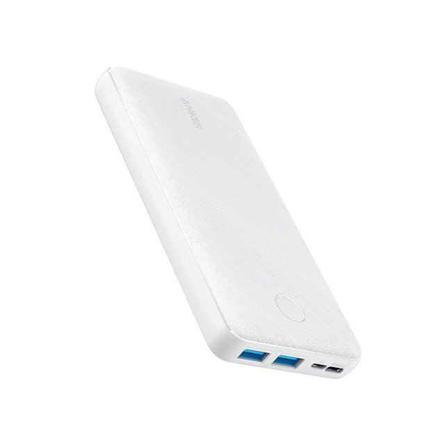 Anker Portable Charger, 325 Power Bank (PowerCore Essential 20K), 20K Battery Pack with 15W Charging, PowerIQ, 2 USB-A, 1 Micro USB, 1 Input and Output USB-C Ports for iPhone Series, AirPods, and More