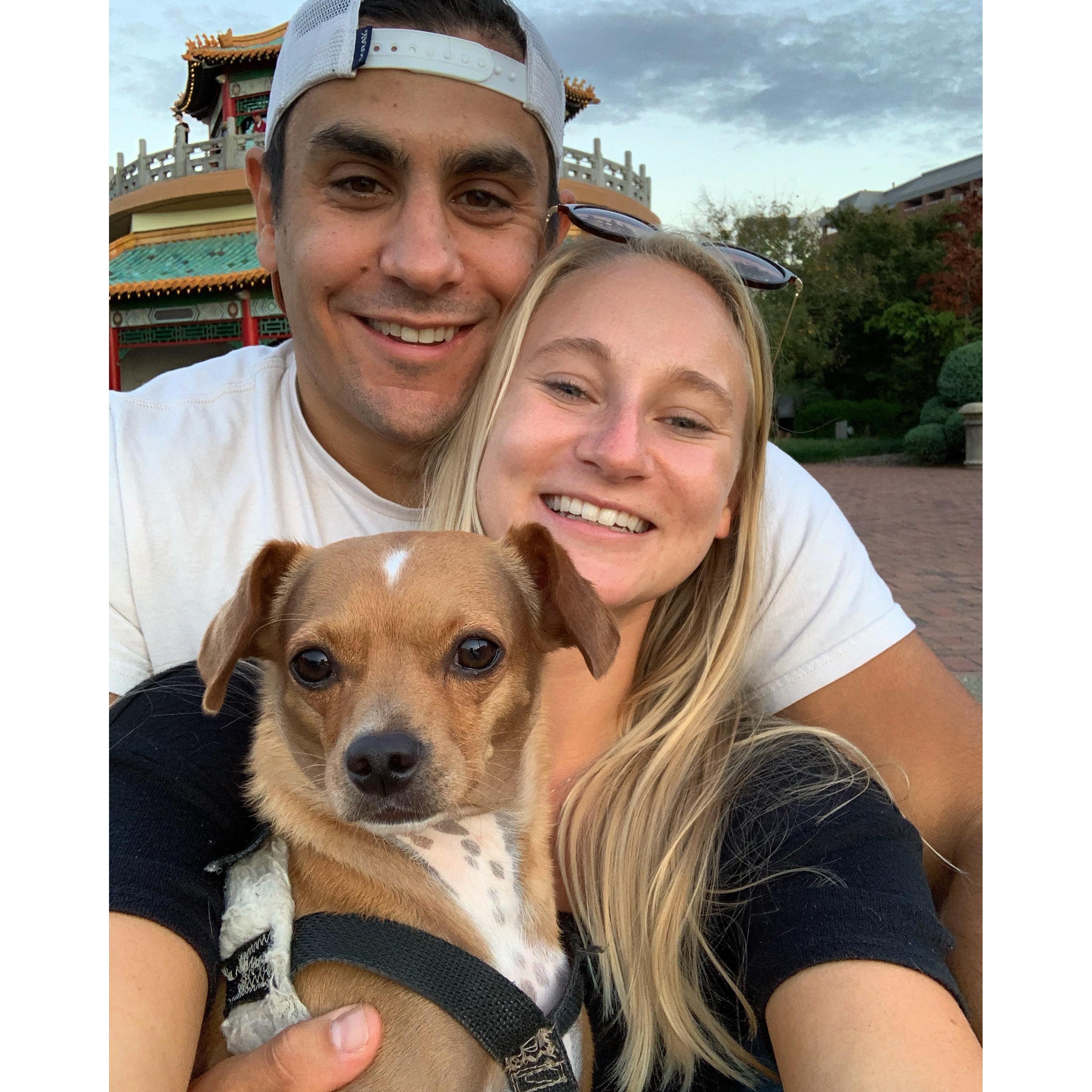 Family walks in Norfolk, VA