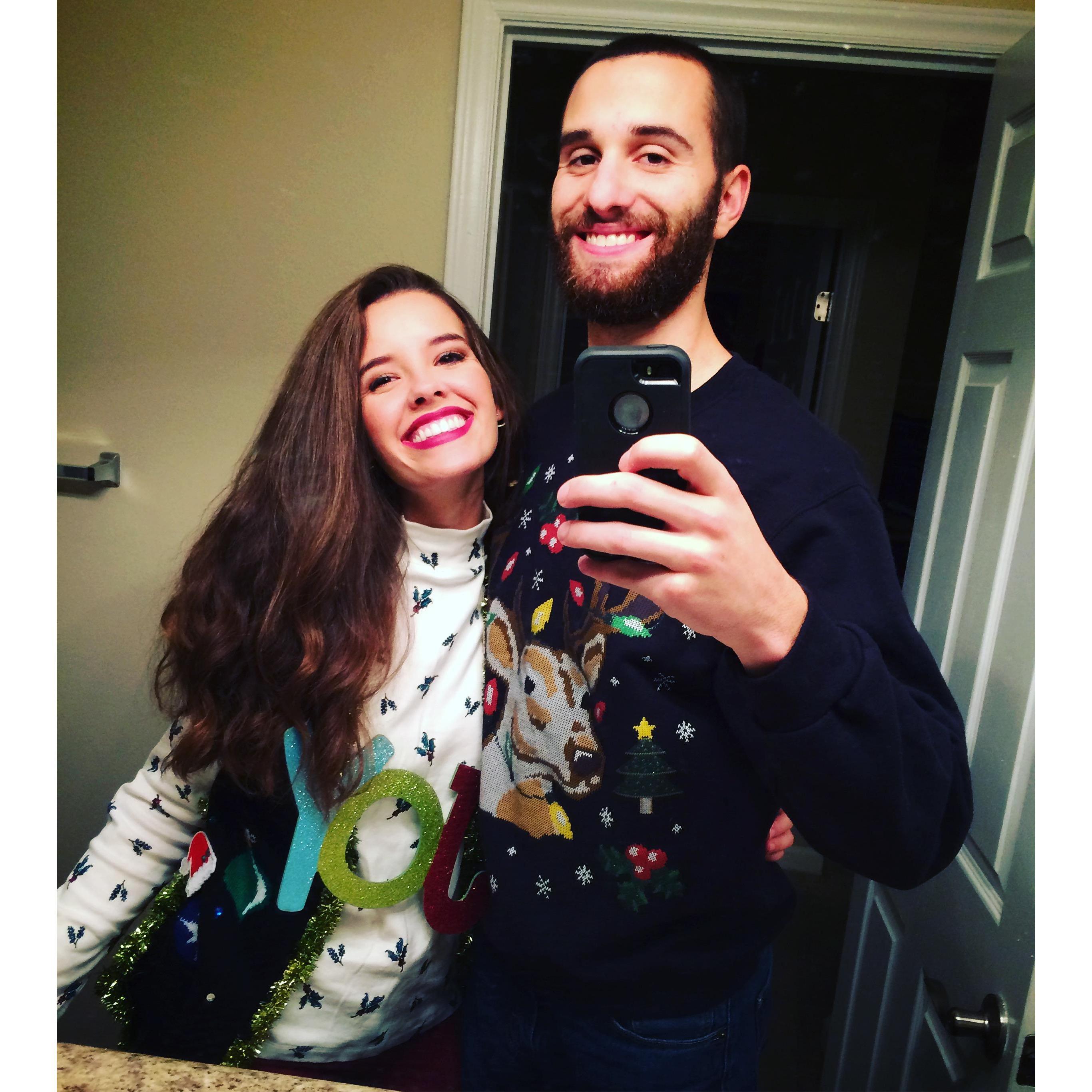 December 2016 - our first ugly Christmas Sweater Party