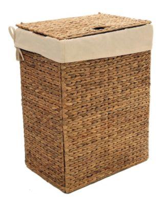 Seville Classics - Foldable Water Hyacinth Portable Hamper