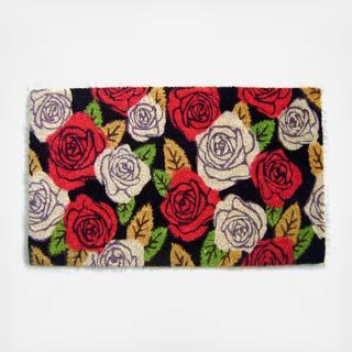 Garden Rose Welcome Doormat
