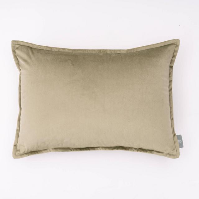 14"x20" Oversize Haven Dutch Velvet Lumbar Throw Pillow Green - freshmint