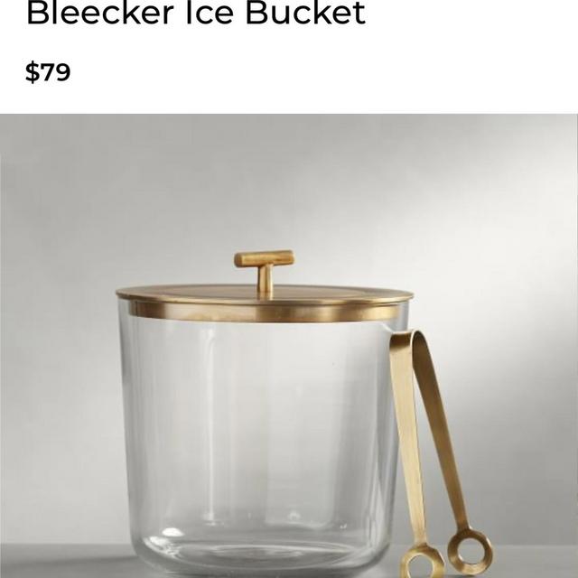 Bleeker Ice Bucket - Antique Gold