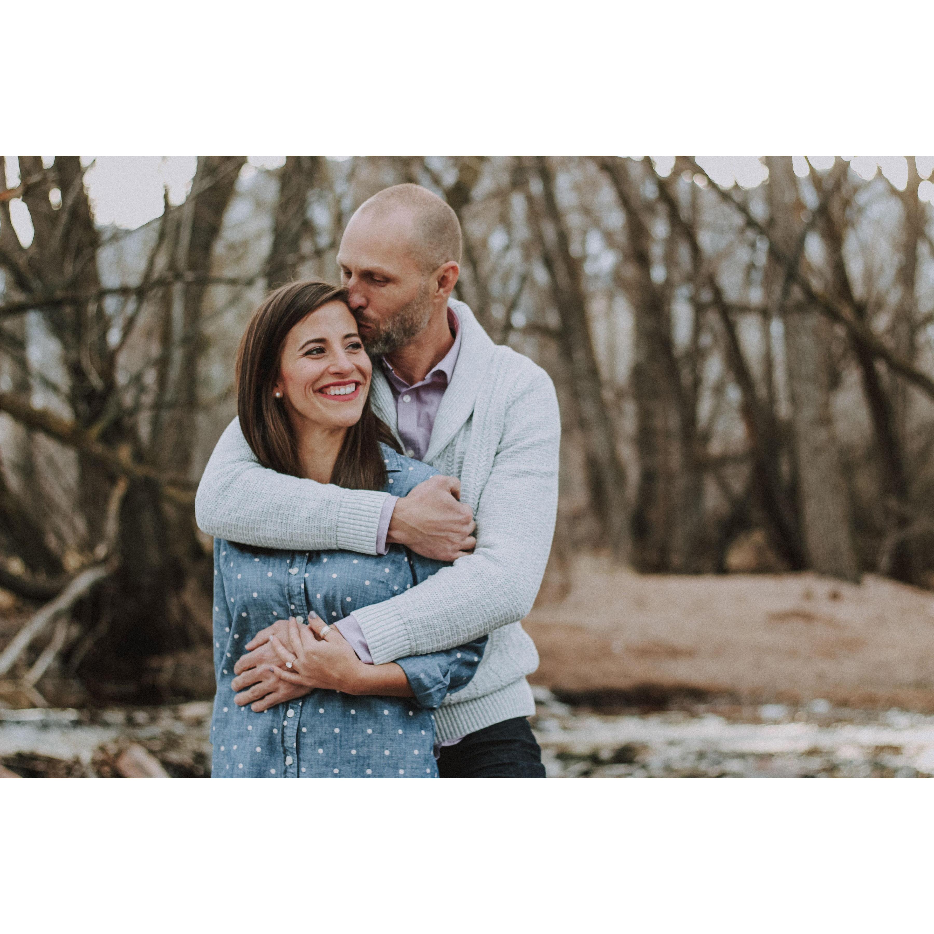 Engagement photo by Lindsay Hafner Photography in January, 2019.