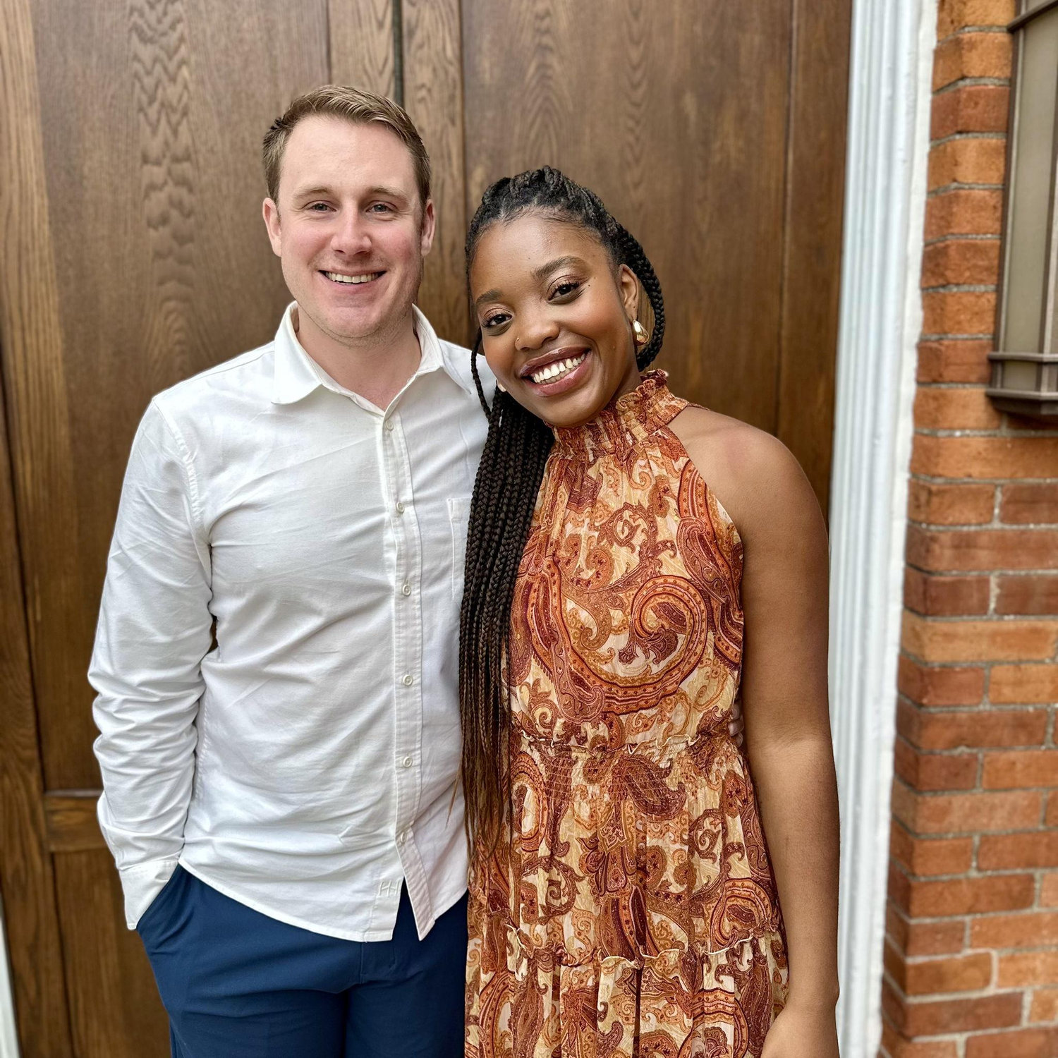 Our first wedding together