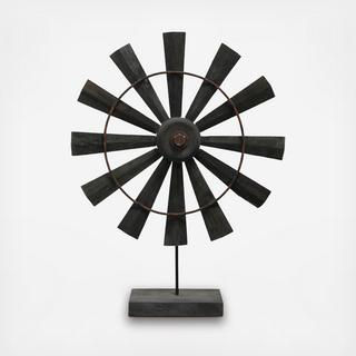 Windmill Wood Sculpture