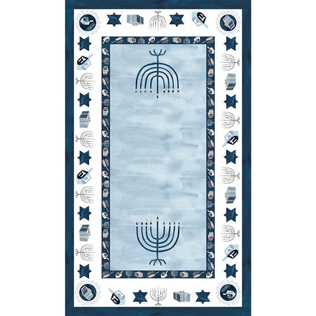 Happy Hanukkah Tablecloth, 120" x 70"