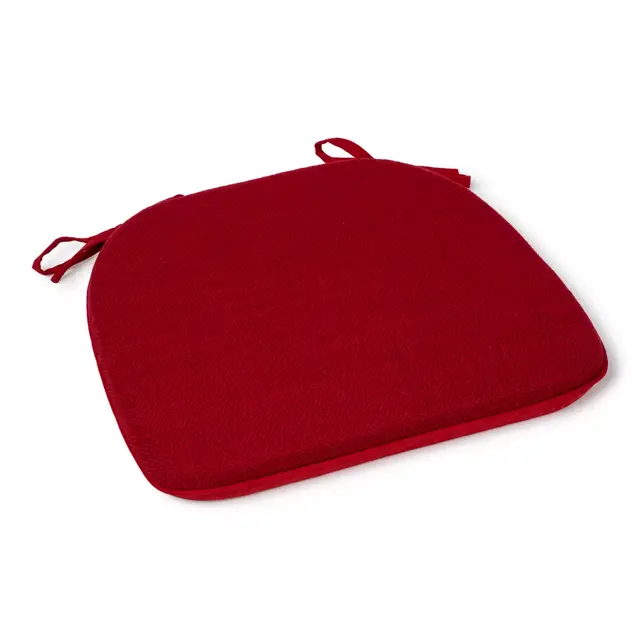 Simple Essential™ Textured Chair Pad in Red