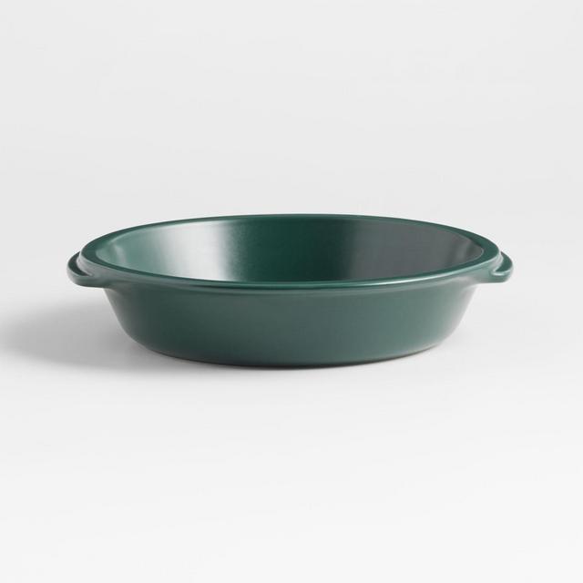 Emile Henry x Crate & Barrel Green Ceramic Pie Dish