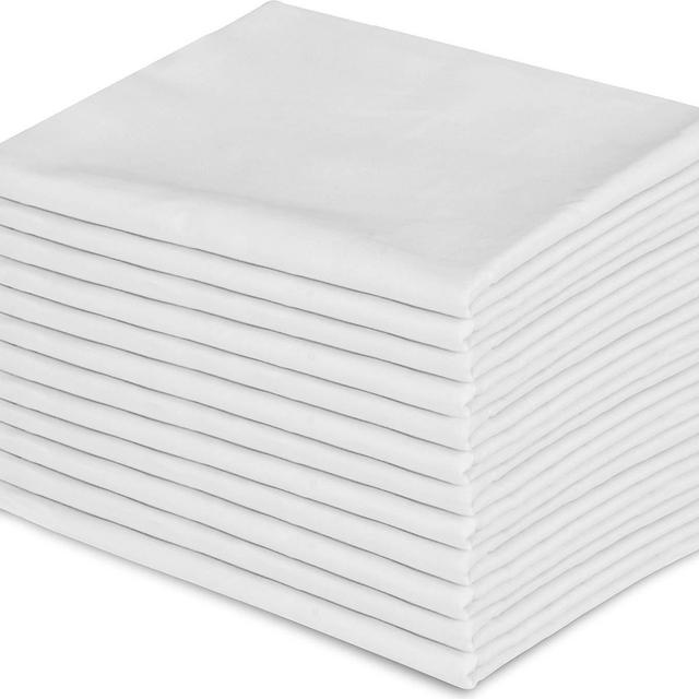 Utopia Bedding 12 Pillowcases - Queen White - Brushed Microfiber - Maximum Softness - Elegant Double-Stitched Tailoring - Reduces Allergies and Respiratory Irritation
