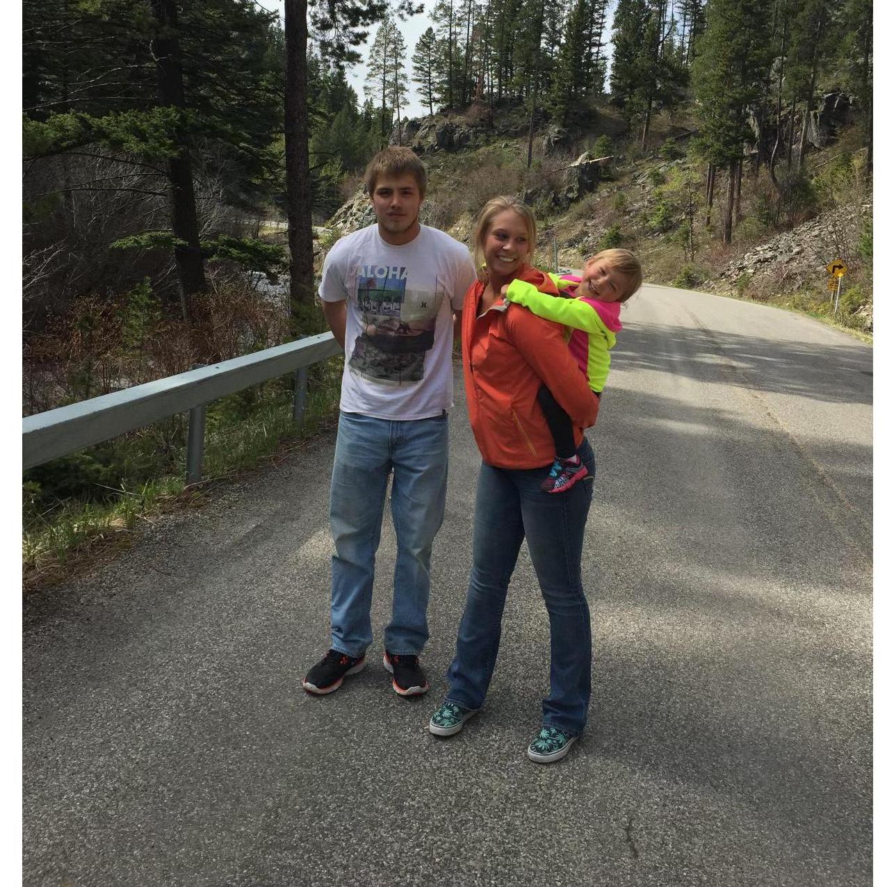Our first vacation together visiting family in Montana
