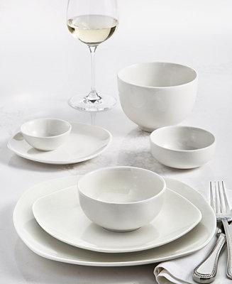 Dinnerware Set, Whiteware 42-PC. - Macy's
