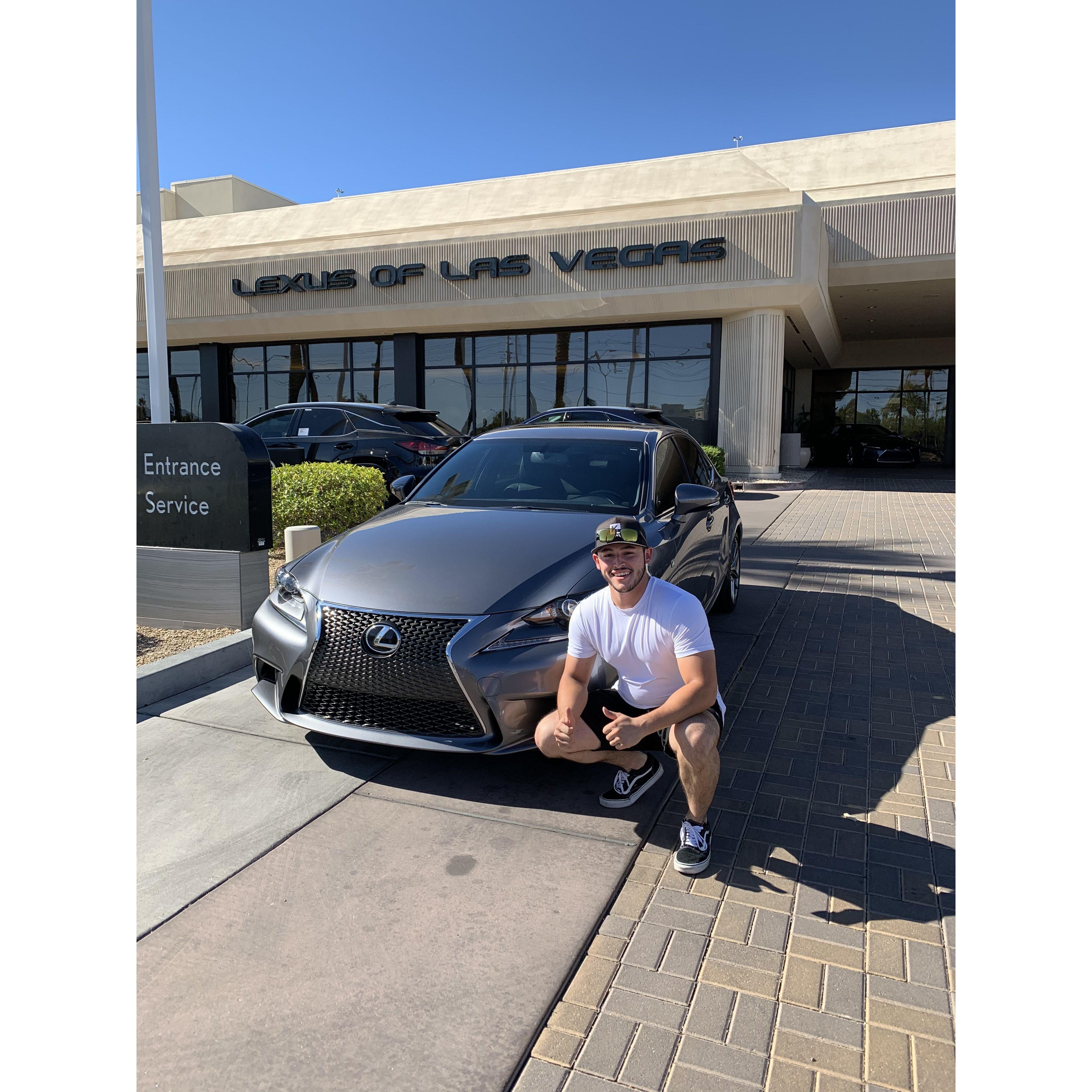 Louie bought his first car