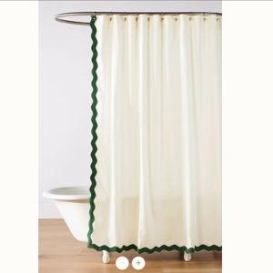 Anthropologie Embroidered Shower Curtain