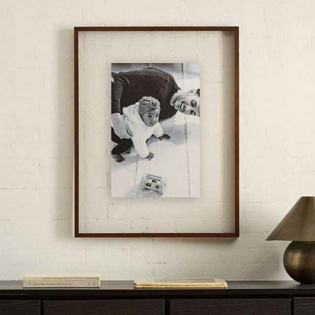 Floating Gallery Frames, Walnut, Wood, 28X36