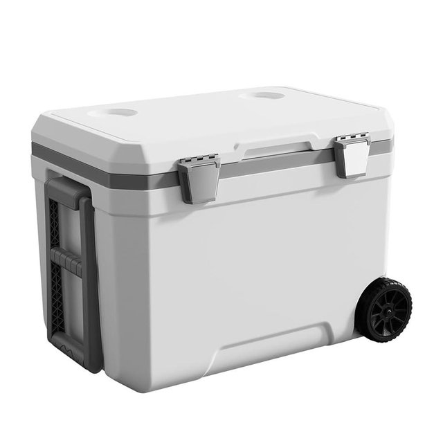 GETUHAND Ultra-Light Wheelded Cooler Insulated Portable Ice Chest 47.5 Quarts for Beach, Beverage, Camping, Beverage, Picnic, Fishing, Boat, Barbecue, 30% Lighter Than Romolded Coolers