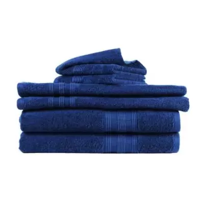 6-Piece Solid Freshee Towel Set in Orange