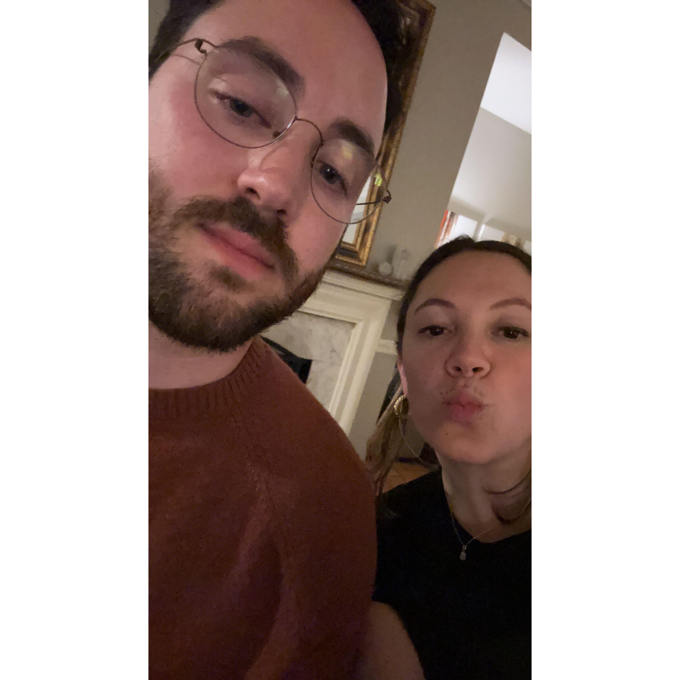 Our friend Will's apartment selfie