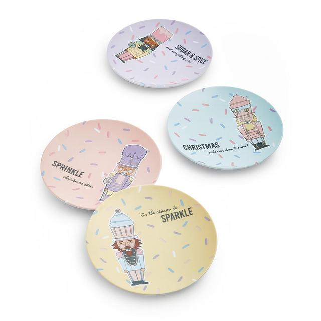 The Cellar Nutcracker Appetizer Plates, Set of 4, Created for Macy's