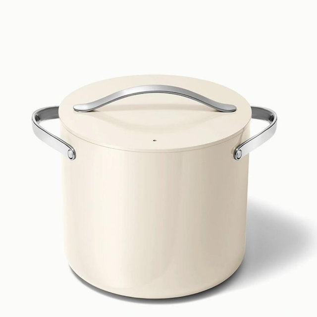 Caraway 12qt Stock Pot in cream