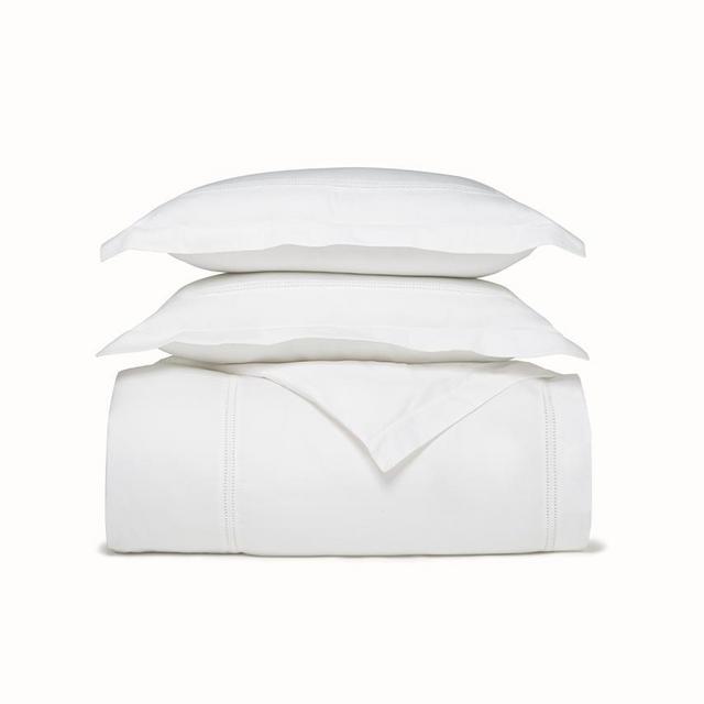 Boll and Branch Signature Eyelet Duvet Set - Queen, Pewter