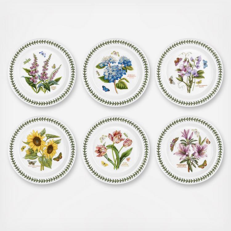 Portmeirion, Botanic Garden Assorted Dinner Plate, Set Of 6 | Zola