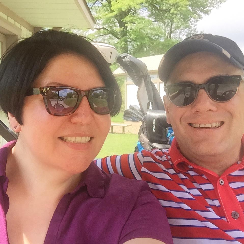 On the golf course