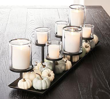 Draper Bronze Pillar Candle Centerpiece