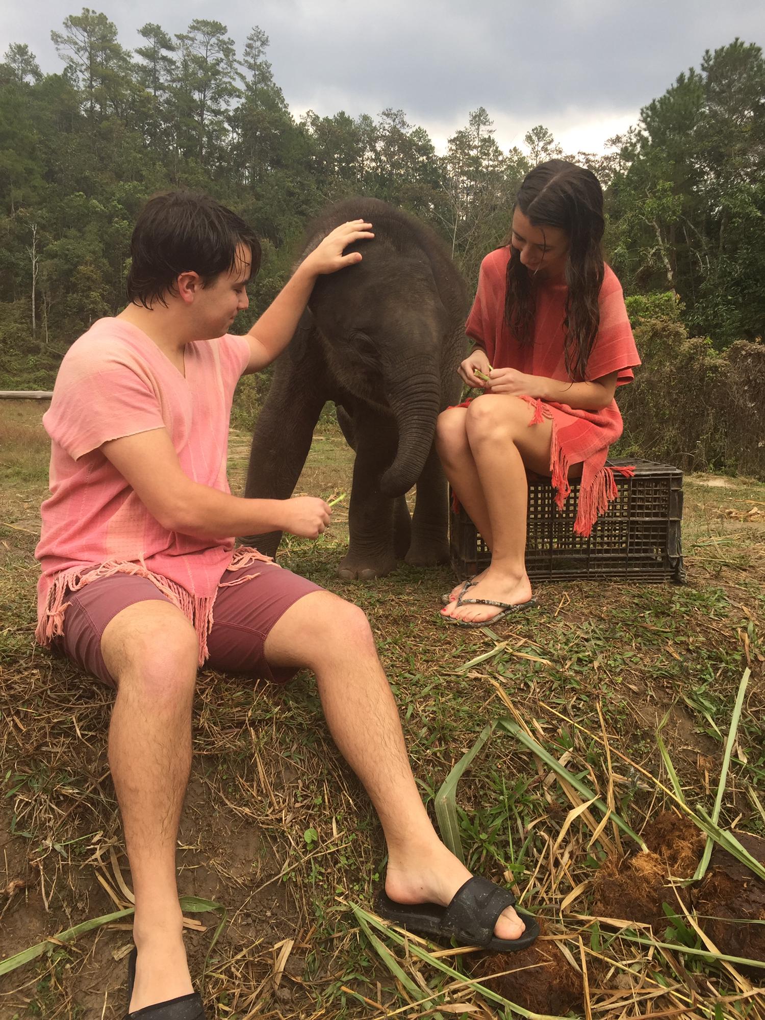 Elephant Day at (fully researched & animal-rights friendly) Elephant sanctuary in Thailand on our first big trip together January 2018!