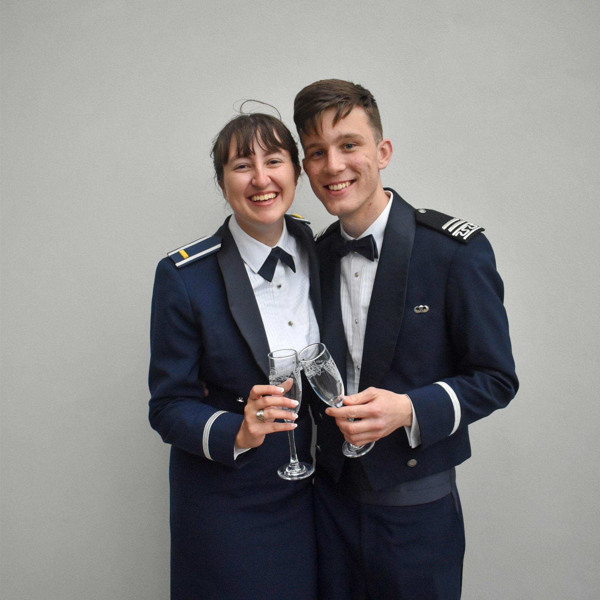 We both commissioned from the United States Air Force Academy in May of 2025.