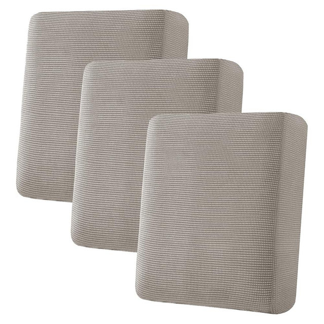 H.VERSAILTEX Super Stretch Stylish Cushions Covers/Furniture Cover Spandex Jacquard Small Checked Pattern Super Soft Slipcover Washable Individual