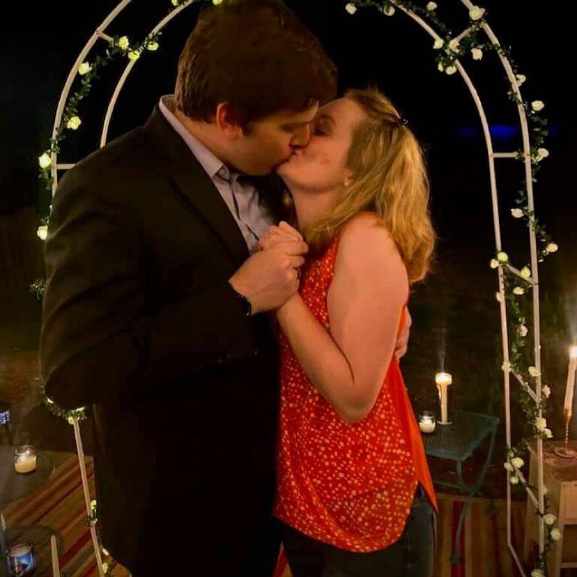 On the night of our engagement.