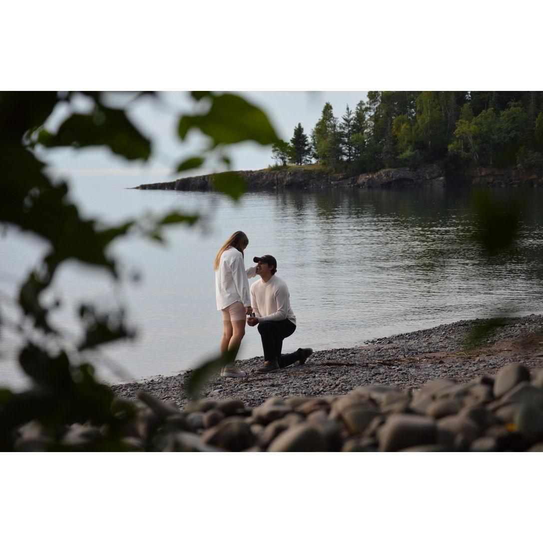 This is Burlington Beach, one of our favorites in Two Harbors!