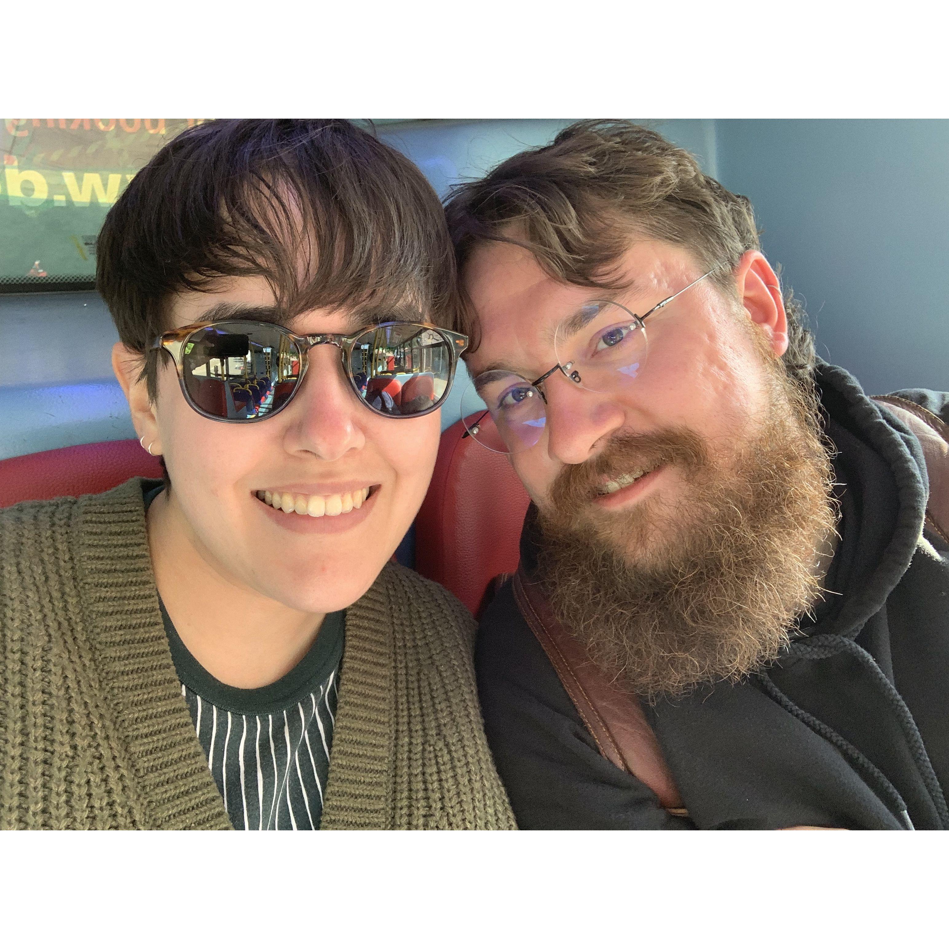 Aaron arrives in Scotland!