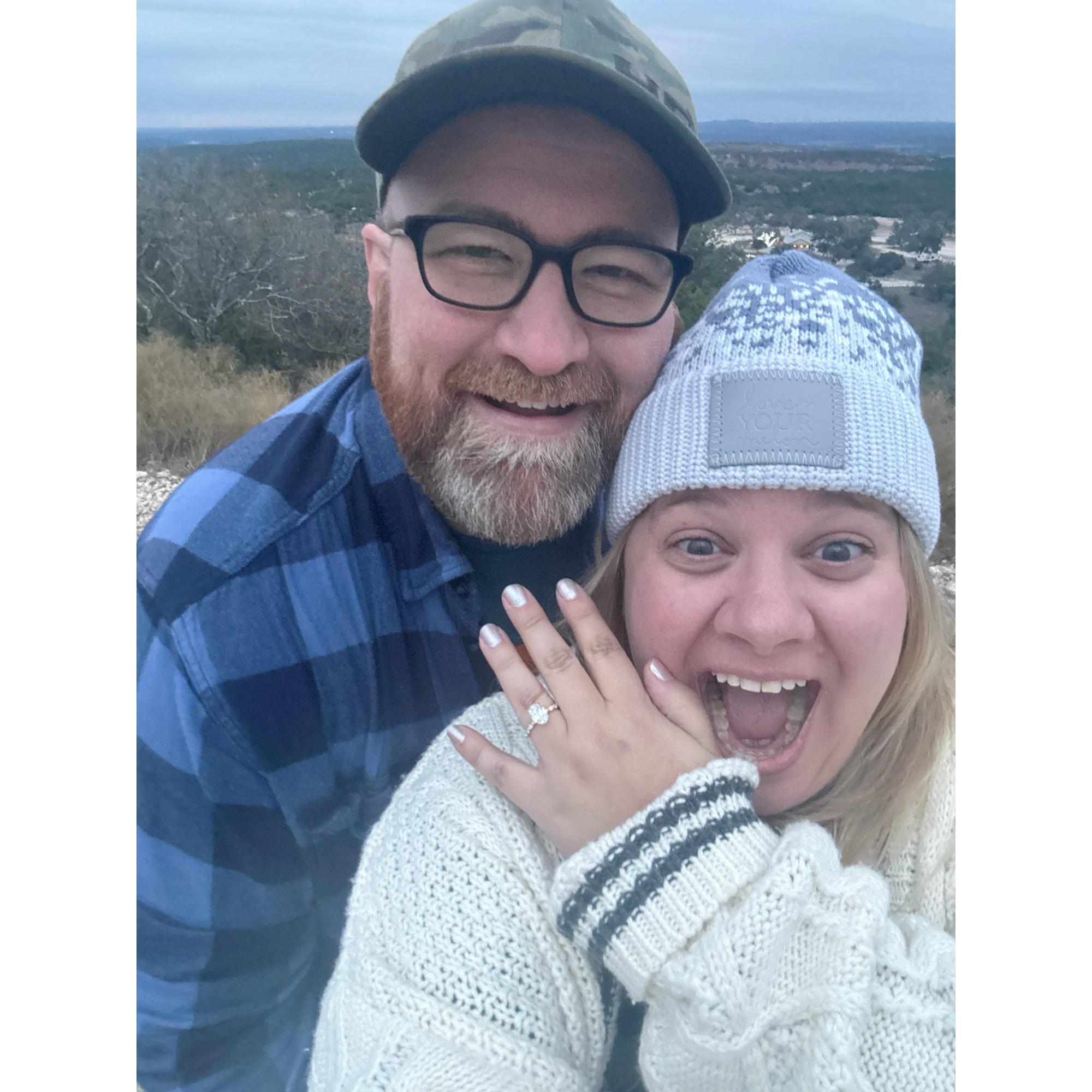 The one where I said yes!