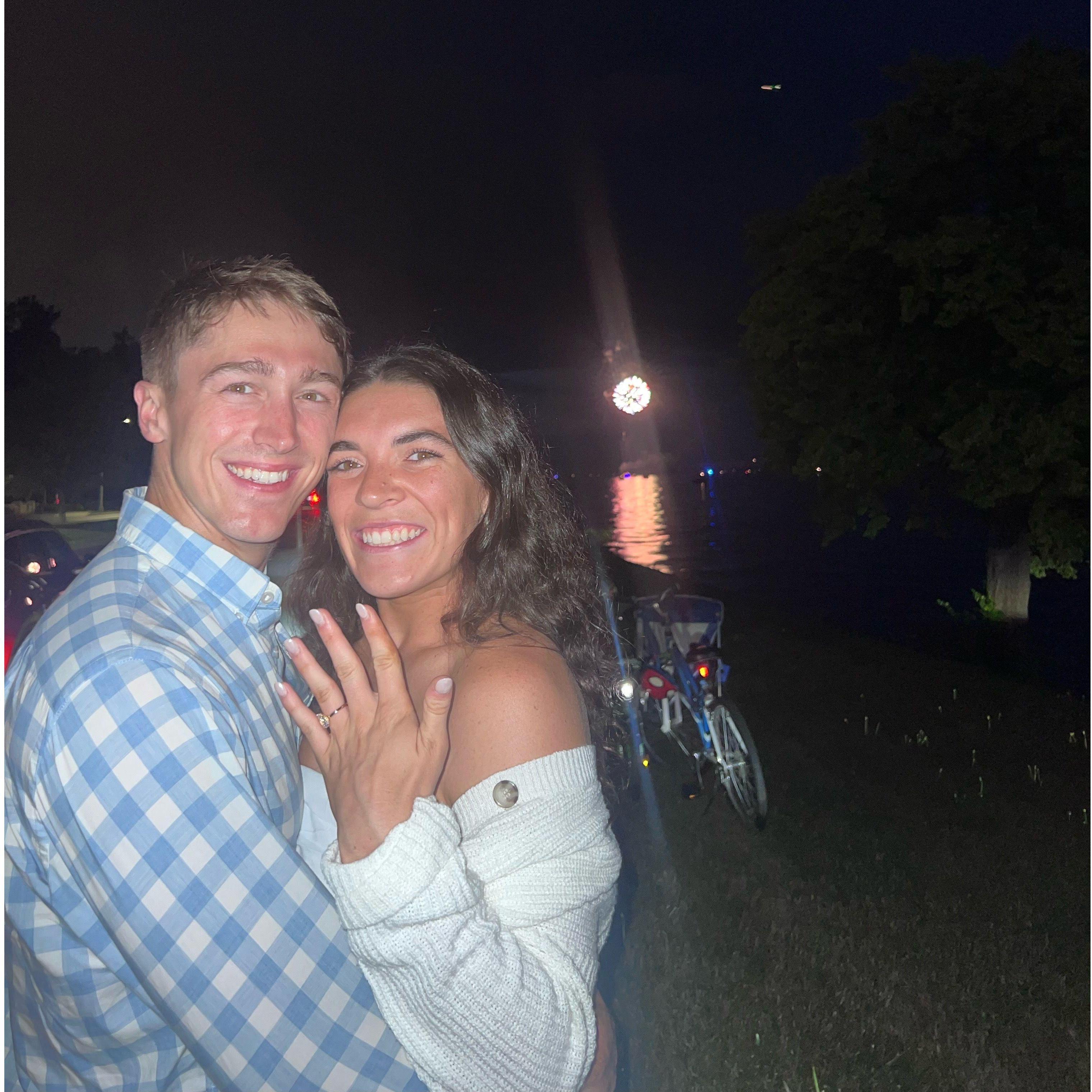 Engagement fireworks for the Fourth of July :)