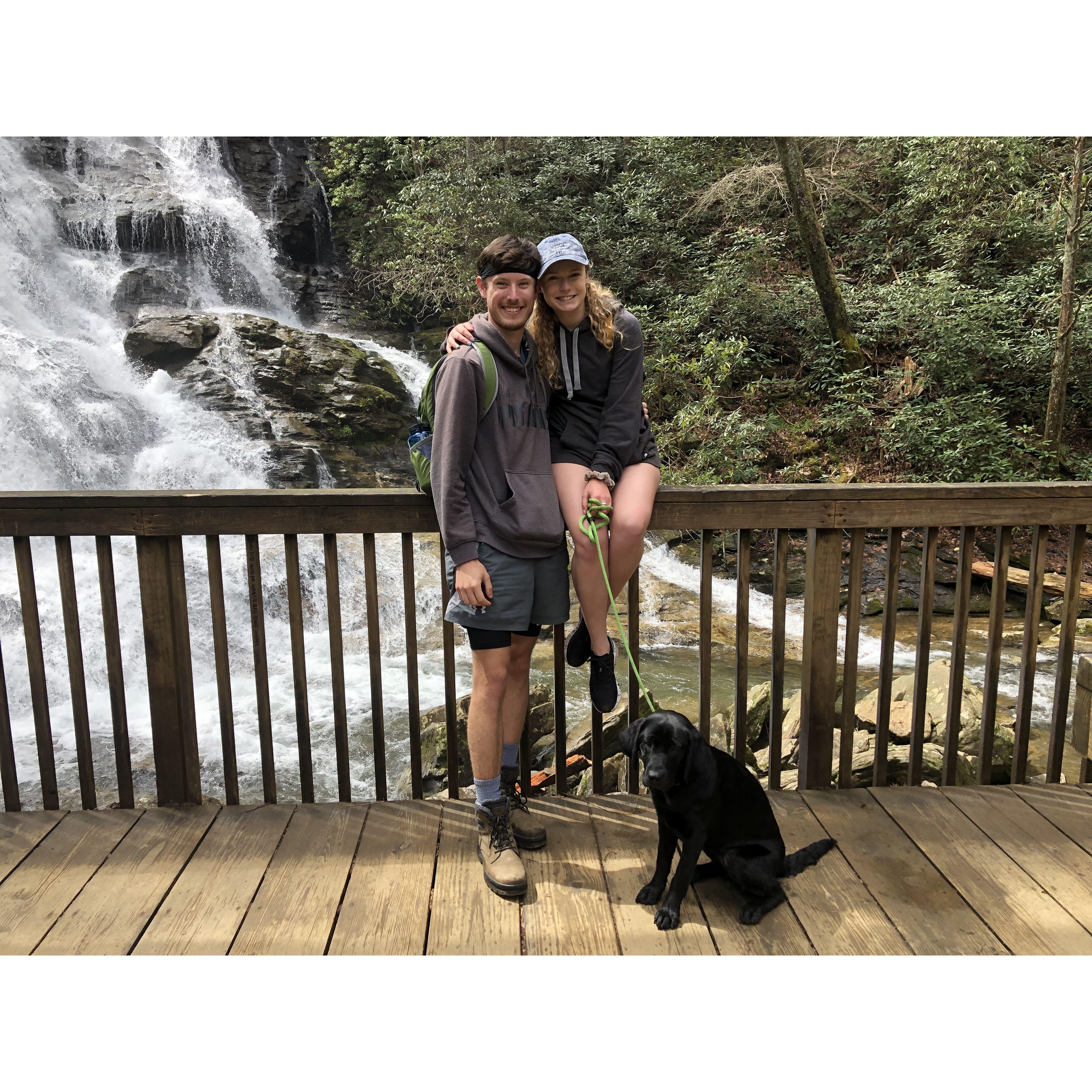 Our first hike with our dog Casey!