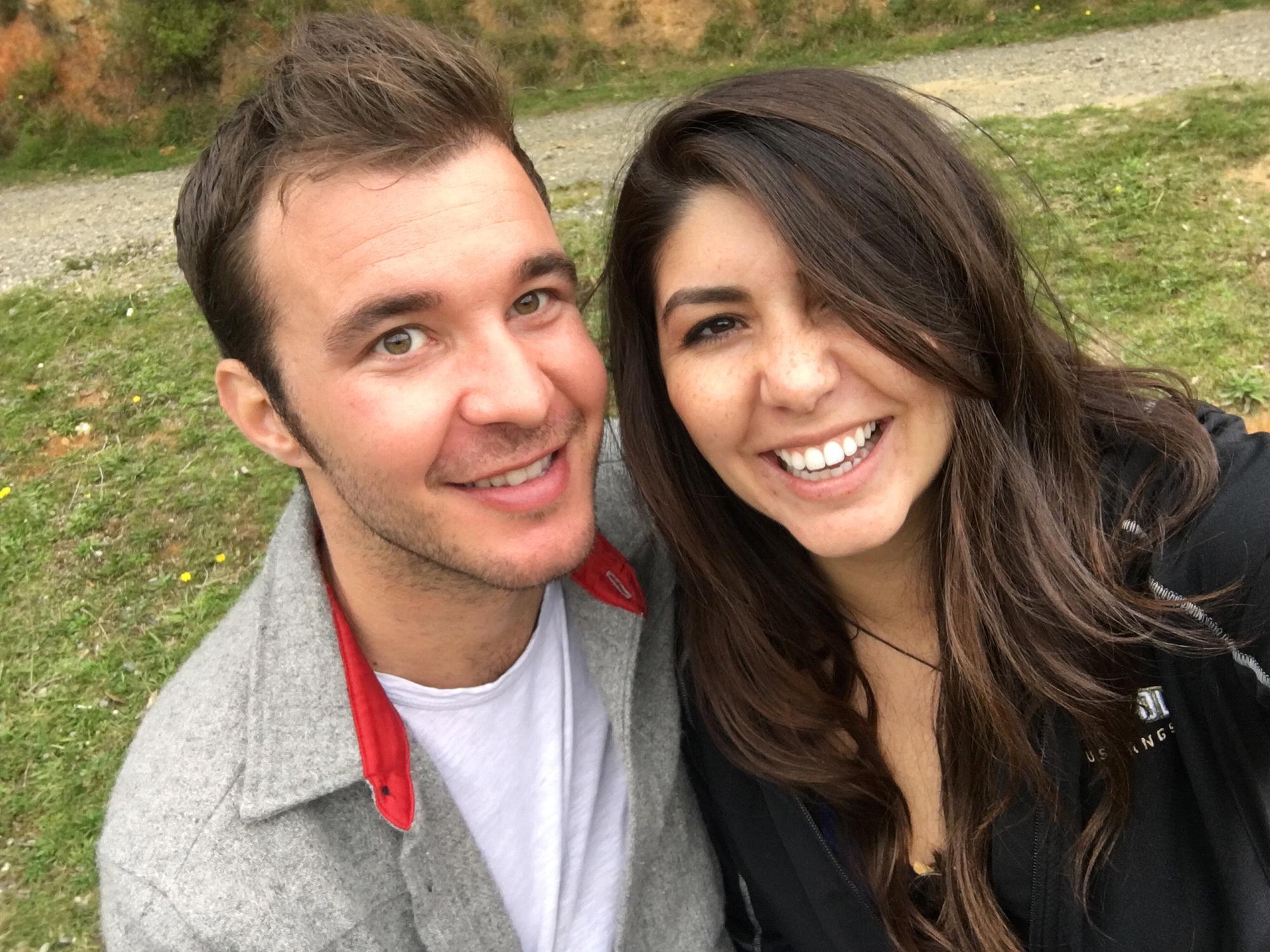 Our first pic together - Marlborough Sounds, New Zealand, May 2018