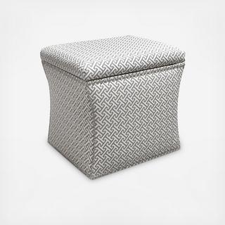 Nail Button Storage Ottoman