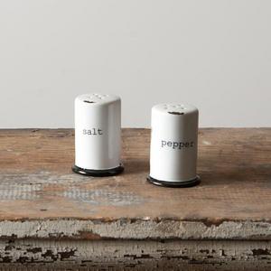 Stoneware Salt & Pepper Shakers