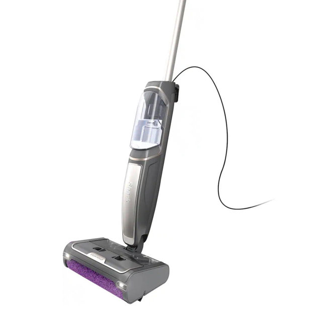 Shark - Pickup 3-in-1 Steam Mop, Pick-Up, Sanitize* - Black/Stone Metallic
