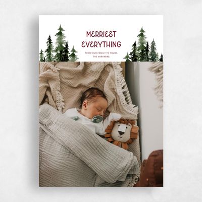 White Holiday Card - Lucerne